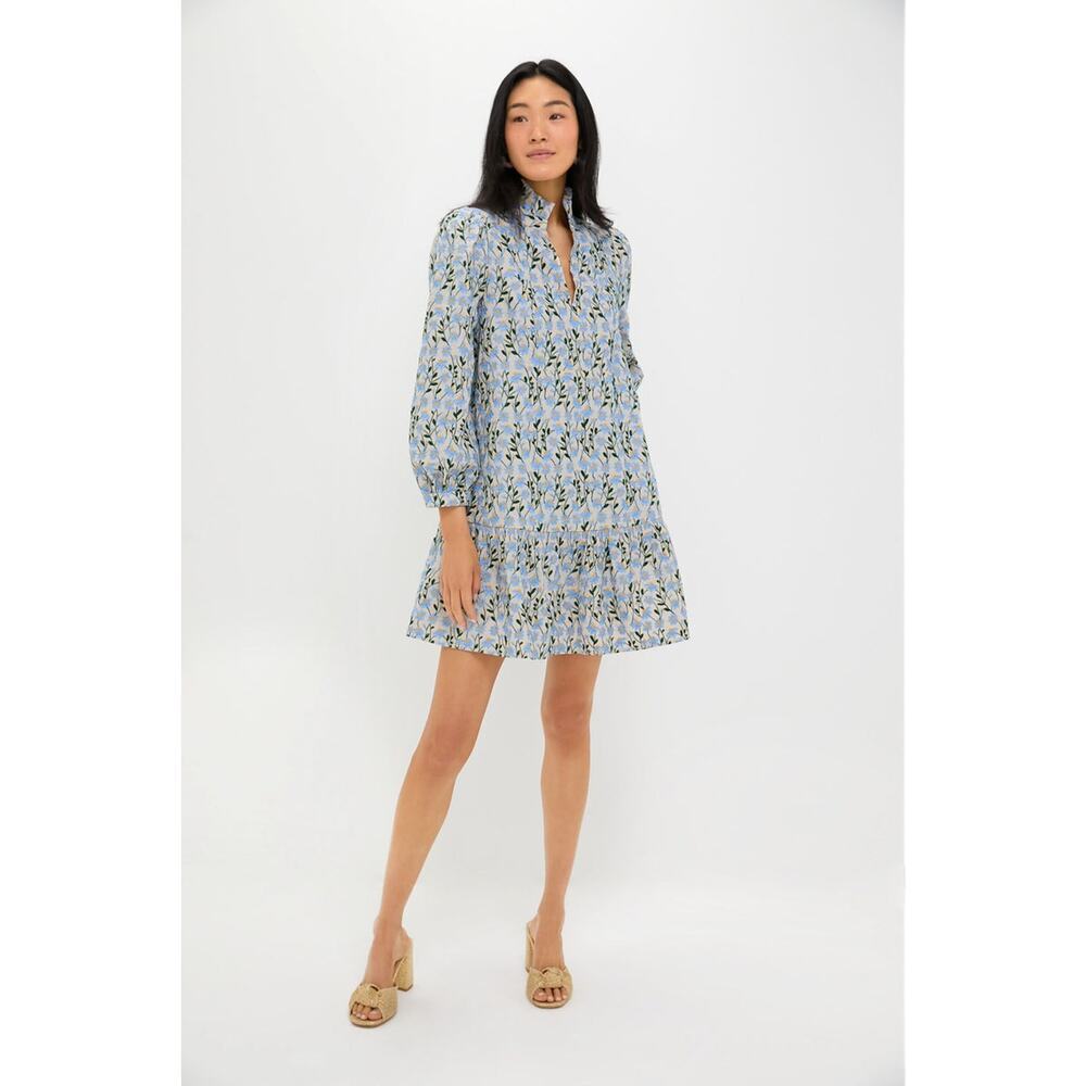 TUCKERNUCK Blue Daisy Embroidered Palmerston Dress Size XS NWT